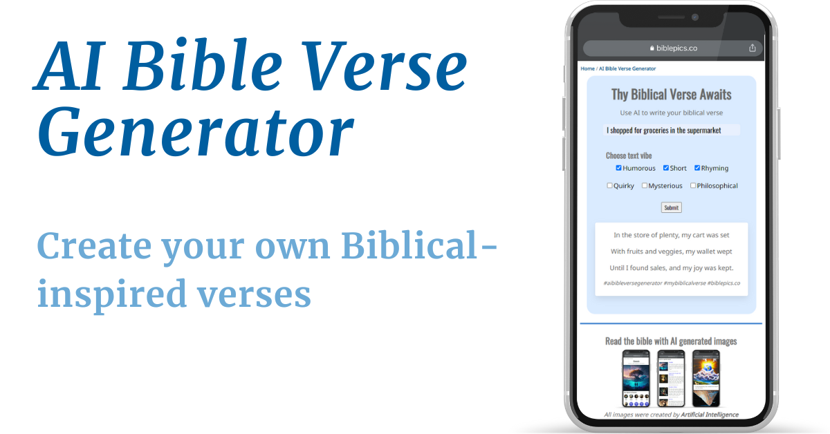 AI Bible Verse Generator - Generate Biblical-Inspired Texts with AI ...